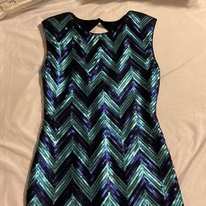 Chevron sequin dress
